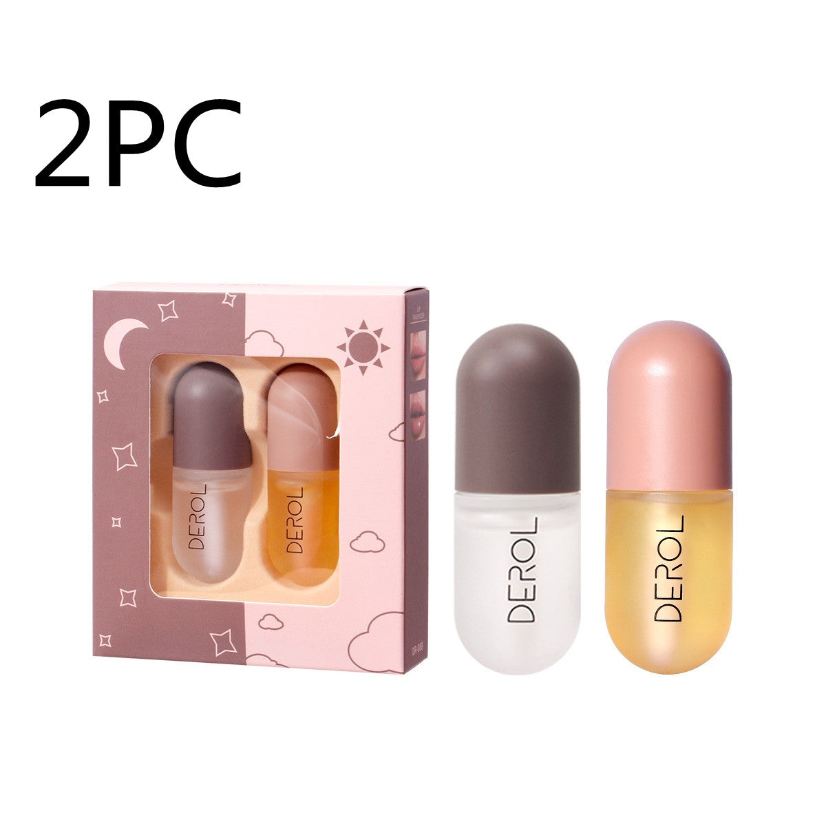 Day Night Instant Volume Lip Plumper Oil Clear Lasting Nourishing Repairing Reduce Lip Fine Line Care Lip Beauty Cosmetics