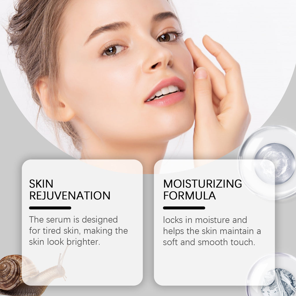 Hoygi Snail Face Serum, Hydrates, Nourishes, Nourishes, Smoothes And Firming Daily Skin Care Serum